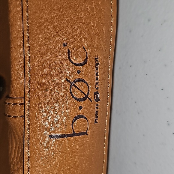 B.O.C. Born Concept Soft leather Camel brown crossbody purse handbag VGUC - Picture 4 of 17